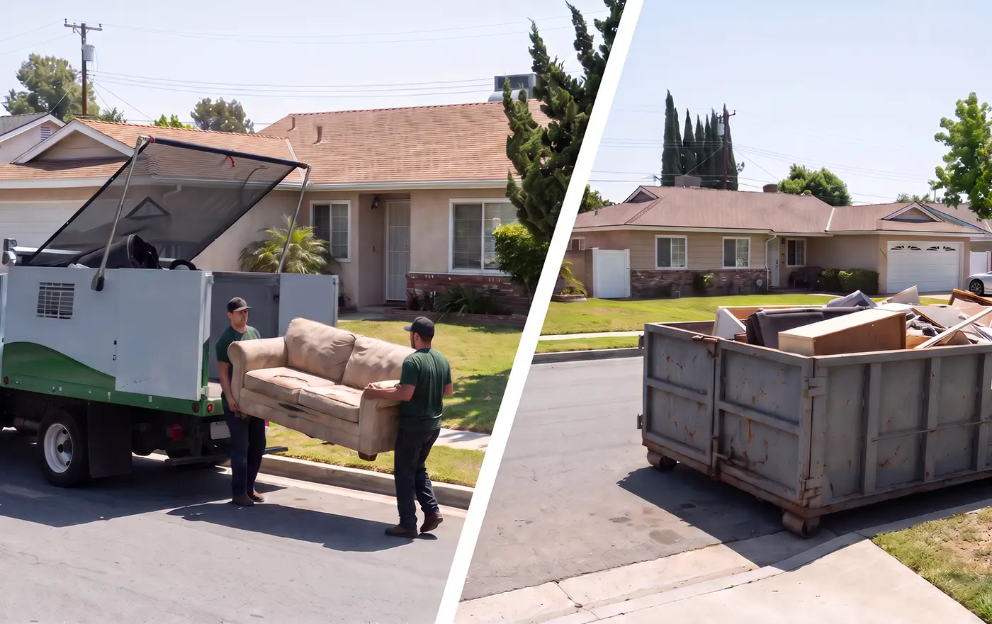 Featured image for “Junk Removal vs. Dumpster Rental in Orange County: Which Is Better for Your Project? (2026 Comparison)”